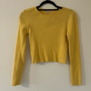 Yellow Ribbed Sweater